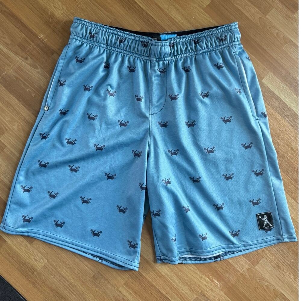 Lacrosse Unlimited "Old Lax Crab" Mesh Graphic Athletic Shorts - Youth XL